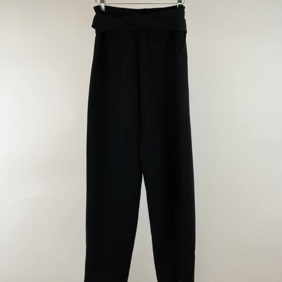 COPY - Aritzia Wilfred Feuille Black Tie-Waist Pants - Picture 3 of 5